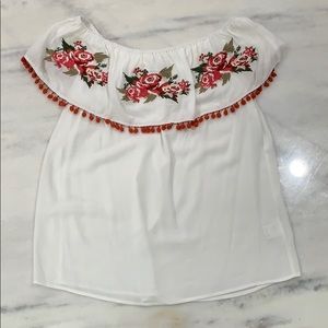 Off the Shoulder Floral Top